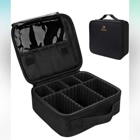 Relavel Travel Makeup Case Makeup Cosmetic Case Organizer Portable Storage Bag - Picture 5 of 10